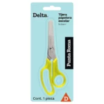 TIJERA ESCOLAR DELTA D05 ATADO DE 6 PZAS.