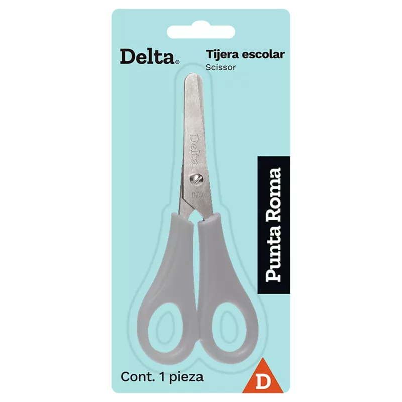 TIJERA ESCOLAR DELTA D10 ATADO DE 6 PZAS.