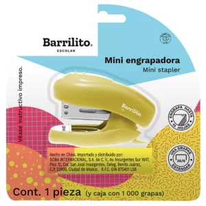 ENGRAPADORA MINI CON GRAPAS PARA 20 HOJAS 7110 ATADO DE 3 PZAS.