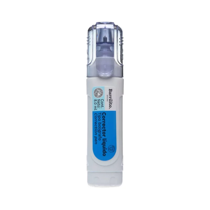 CORRECTOR LIQUIDO T/BOLIGRAFO 8ML CL8 ATADO DE 12 PZAS.