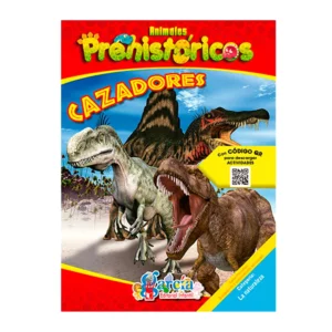 LIBRO INFORMATIVO ANIMALES PREHISTORICOS ATADO DE 6 PZAS.