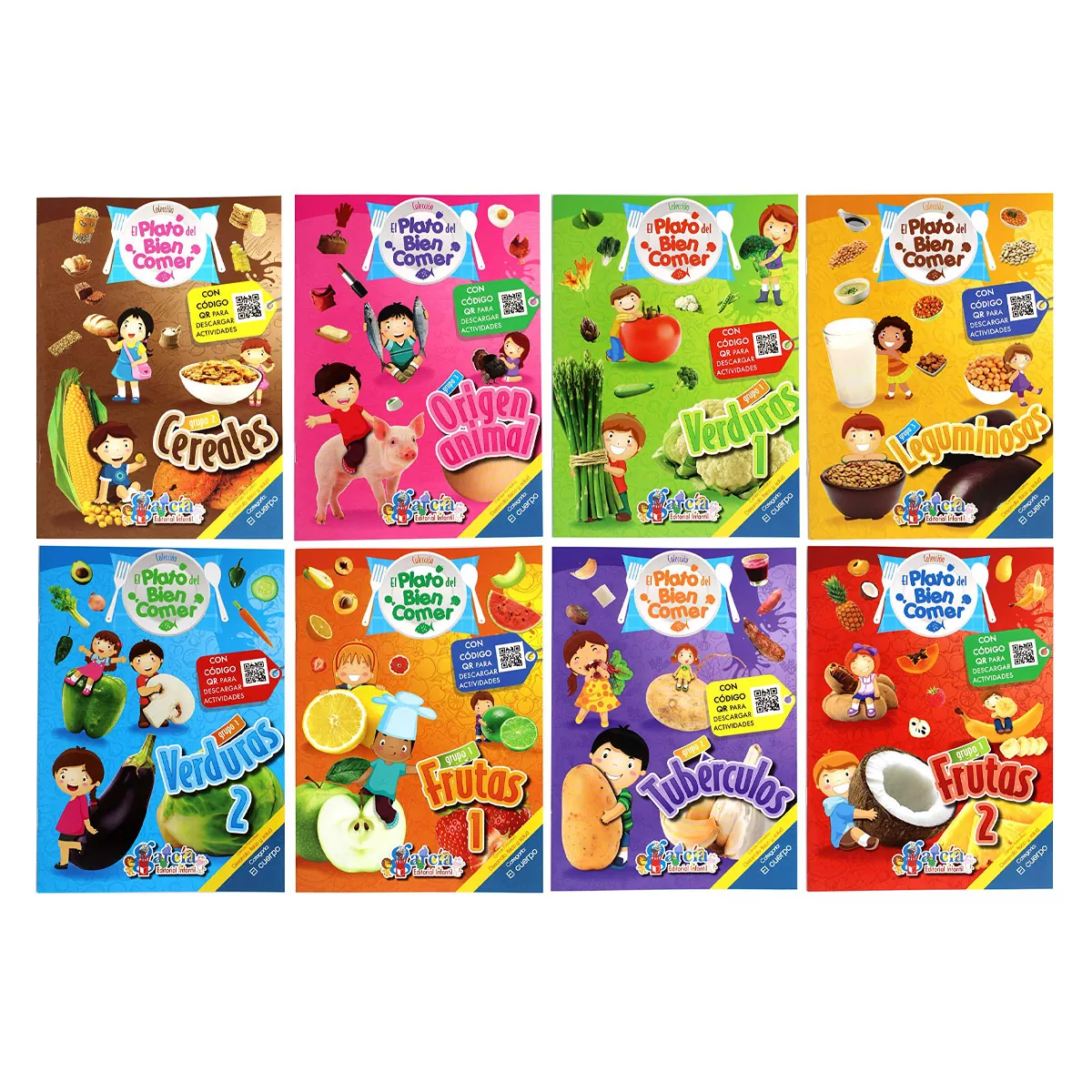 LIBRO INFORMATIVO PLATO DEL BIEN COMER ATADO DE 8 PZAS.