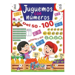LIBRO ACTIVIDADES NUMEROS 50 AL 100 1330 ATADO DE 2 PZAS.