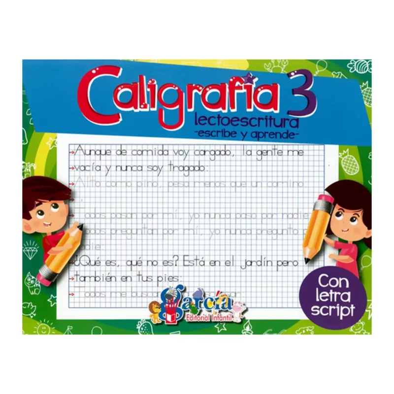 LIBRO CALIGRAFIA 3 1327 ATADO DE 2 PZAS. - Super papelera