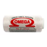 HILO NYLON OMEGA NO. 2 275MTS C/6 1 BLANCO.