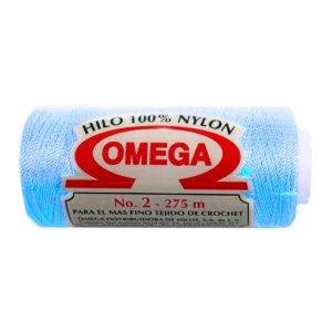 HILO NYLON OMEGA NO. 2 275MTS C/6 26 AZUL AQUA