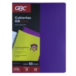 CUBIERTA CARTA GBKLASS CON 25 JUEGOS SOLIDO MORADO