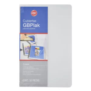 CUBIERTA OFICIO GBPLAK 25JG LISO TRANSP