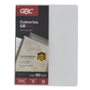 CUBIERTA CARTA PREMIUM LISO TRANSP 3543