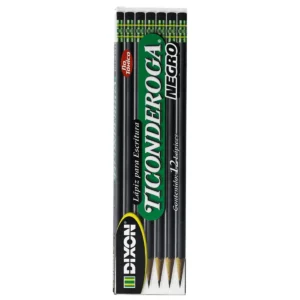 LAPIZ DE GRAFITO NO. 2 C/12 TICONDEROGA NEGRO 37846