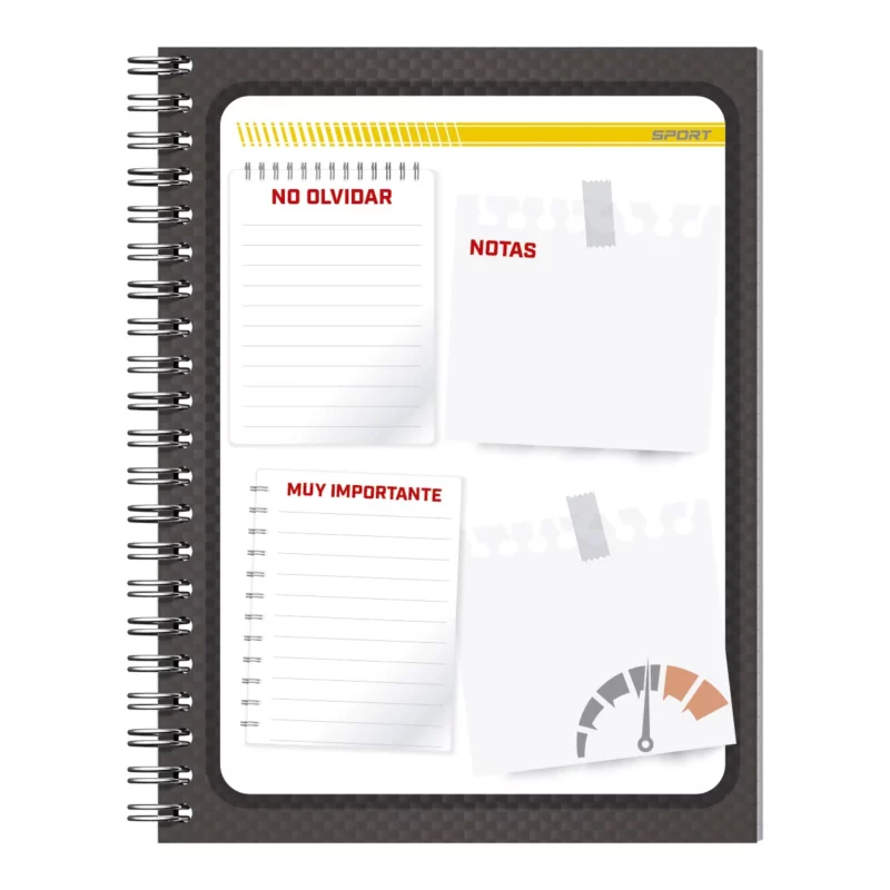 CUADERNO PROFESIONAL 100HJS DEPORTIVOS AL FUTURO C7 ATADO DE 4 PZAS. - Imagen 8