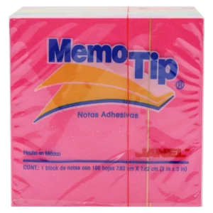NOTA ADHESIVA 656 3" X 3" 100HJS C/6 NEON