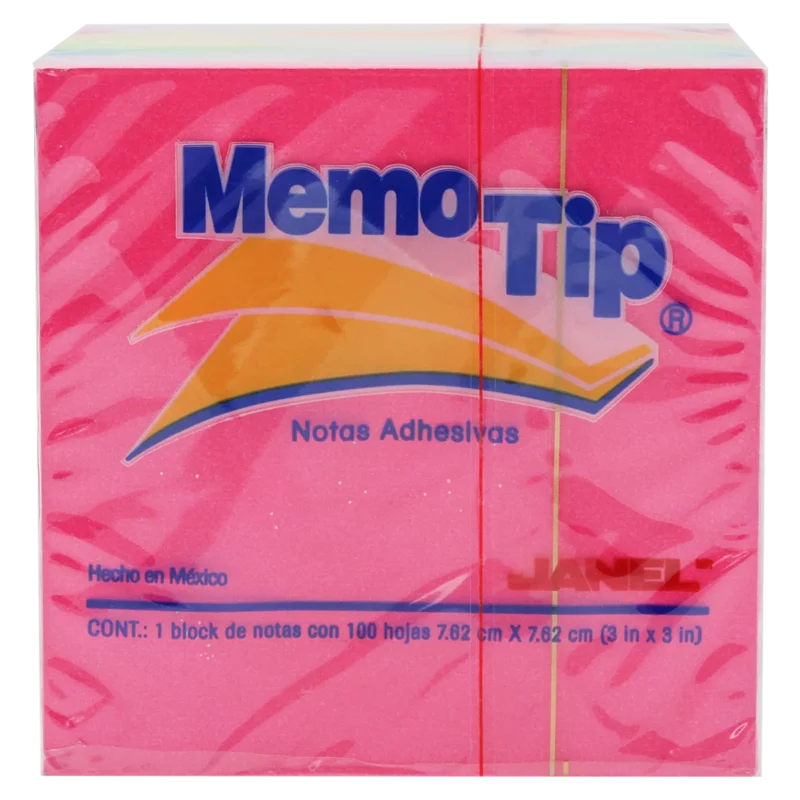 NOTA ADHESIVA 656 3" X 3" 100HJS C/6 NEON