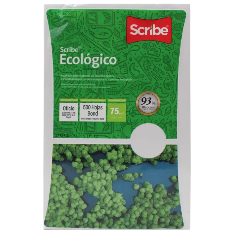PAPEL ECOLOGICO OFICIO C/500