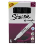 MARCADOR SHARPIE ACUACOLOR C/12 NEGRO