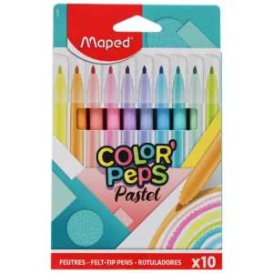 PLUMON COLOR PEPS C/10 PASTEL ATADO DE 2 PZAS.