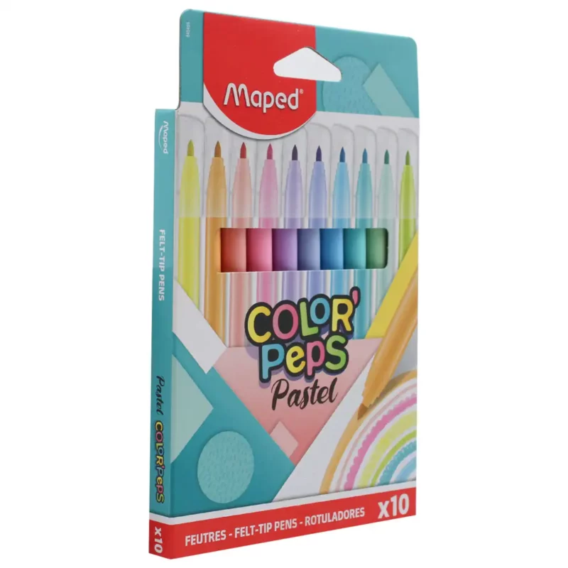 PLUMON COLOR PEPS C/10 PASTEL ATADO DE 2 PZAS. - Imagen 2