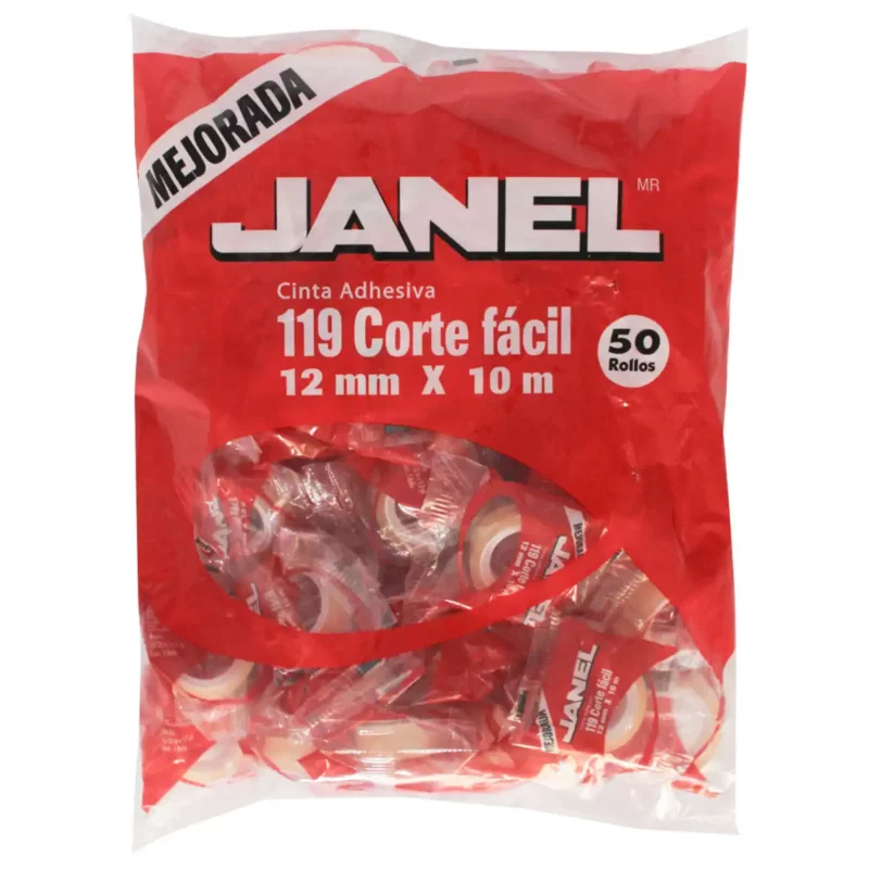CINTA TRANSPARENTE 119 12MM X 10MTS C/50