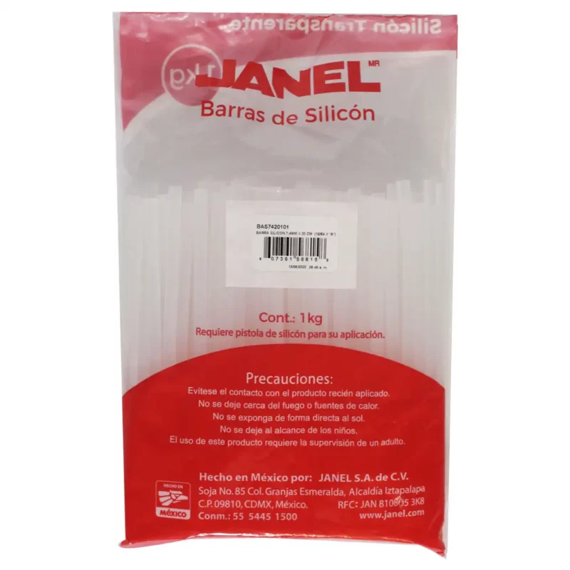 SILICON BARRA JANEL 7.4MM X 20CMS KG DELGADO - Imagen 2
