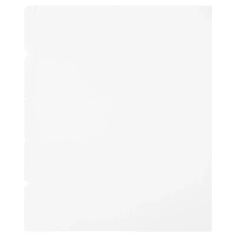 SEPARADOR CARTA BLANCO 5 DIVISIONES SIN PERFORACION ATADO DE 10 PZAS.