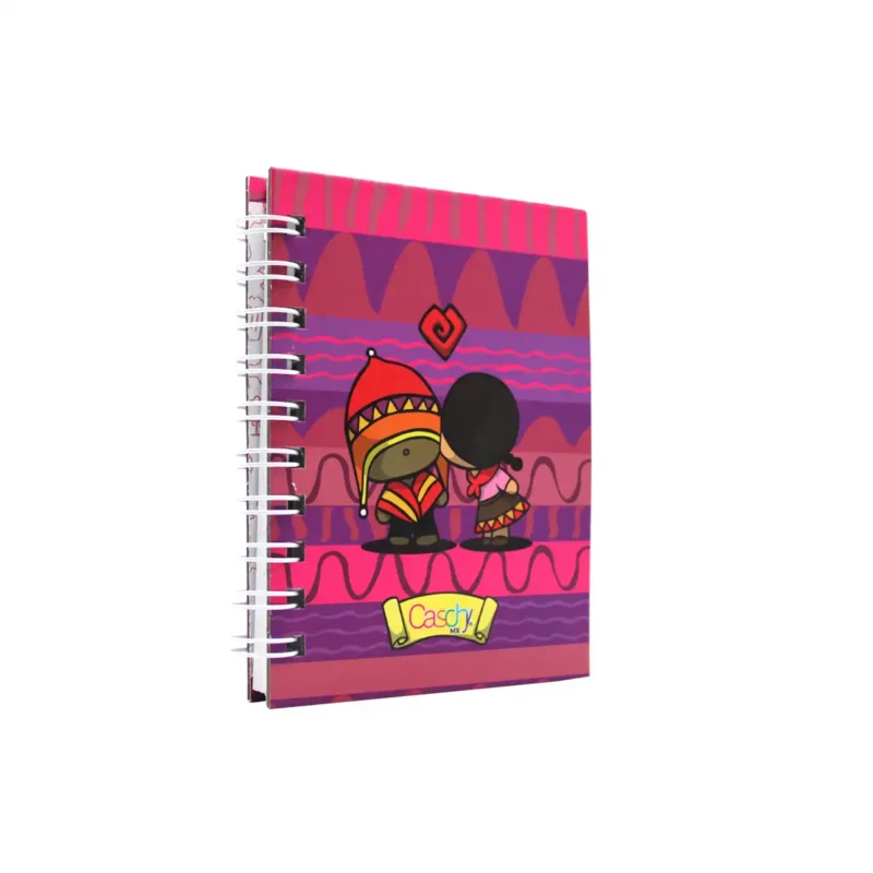 CUADERNO POCKET 100HJS TAPA DURA BESOS RAYA - Imagen 2