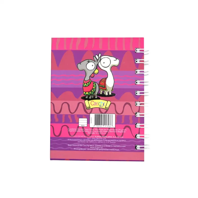 CUADERNO POCKET 100HJS TAPA DURA BESOS RAYA - Imagen 3