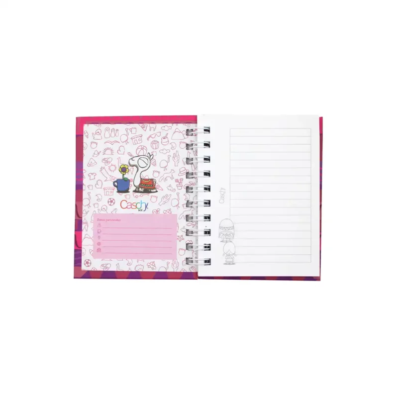 CUADERNO POCKET 100HJS TAPA DURA BESOS RAYA - Imagen 4