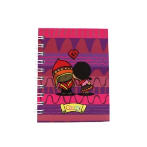 CUADERNO POCKET 100HJS TAPA DURA BESOS RAYA