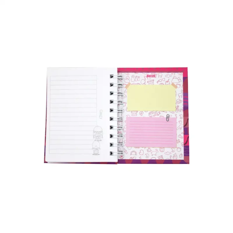CUADERNO POCKET 100HJS TAPA DURA BESOS RAYA - Imagen 5