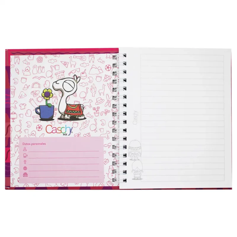 CUADERNO FRANCES 100HJS TAPA DURA BESOS RAYA - Imagen 4