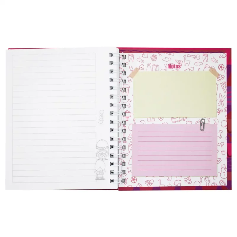 CUADERNO FRANCES 100HJS TAPA DURA BESOS RAYA - Imagen 5