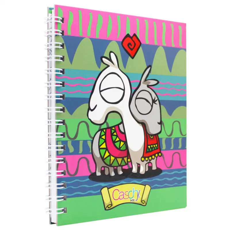 CUADERNO FRANCES 100HJS TAPA DURA ENAMORADOS RAYA - Imagen 2