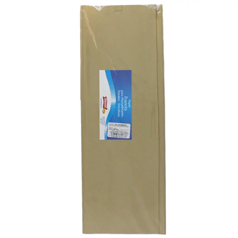 PAPEL FRANCES 70X50 C/25 ORO