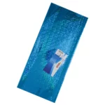 PAPEL HOLOGRAFICO C/10 70X53CM PANAL TURQUESA