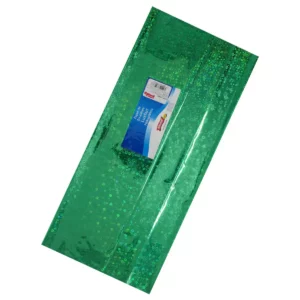 PAPEL HOLOGRAFICO C/10 70X53CM ESTRELLAS VERDE