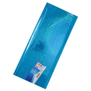 PAPEL HOLOGRAFICO C/10 70X53CM CIRCULOS TURQUESA