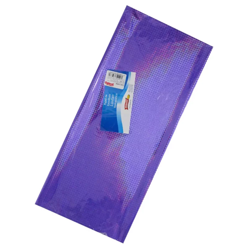 PAPEL HOLOGRAFICO C/10 70X53CM MALLA MORADO