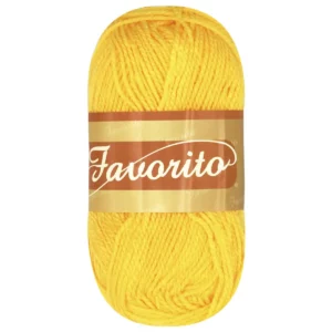 ESTAMBRE FAVORITO 50GRS 3004 AMARILLO ATADO DE 6 PZAS.