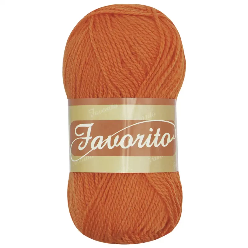 ESTAMBRE FAVORITO 50GRS 3008 NARANJA ATADO DE 6 PZAS.