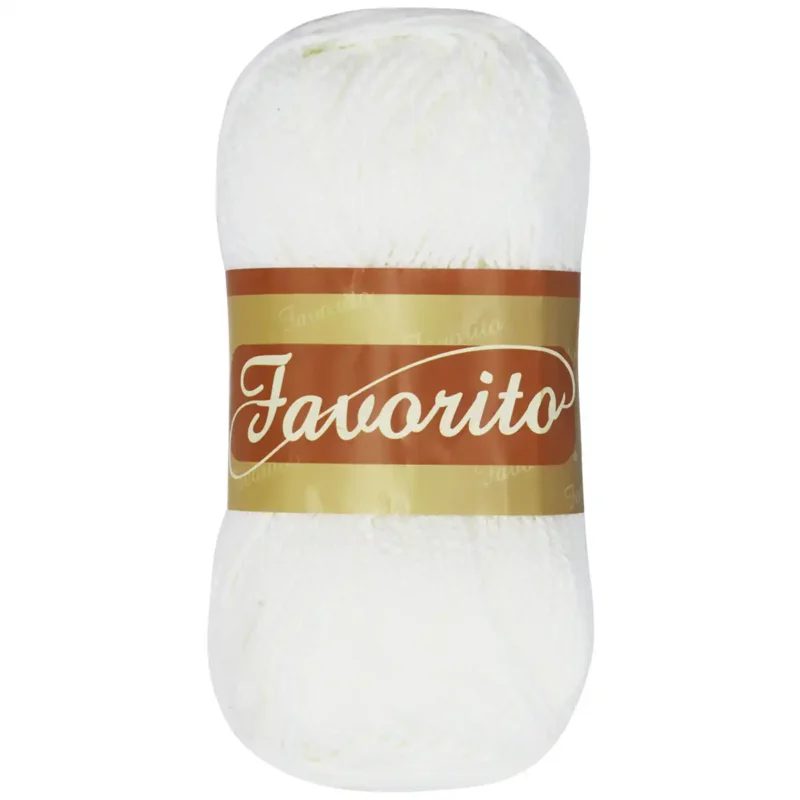 ESTAMBRE FAVORITO 50GRS 3018 BLANCO ANTIGÜO ATADO DE 6 PZAS.
