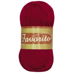 ESTAMBRE FAVORITO 50GRS 3040 ROJO ATADO DE 6 PZAS.