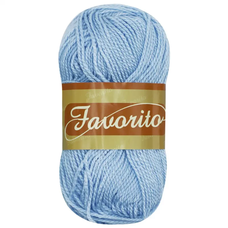 ESTAMBRE FAVORITO 50GRS 3060 AZUL BEBE ATADO DE 6 PZAS.